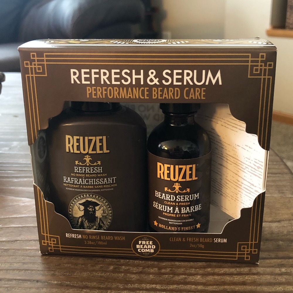 Reuzel Duo Refresh No Rinse Beard Wash and Clean and Fresh Beard Serum